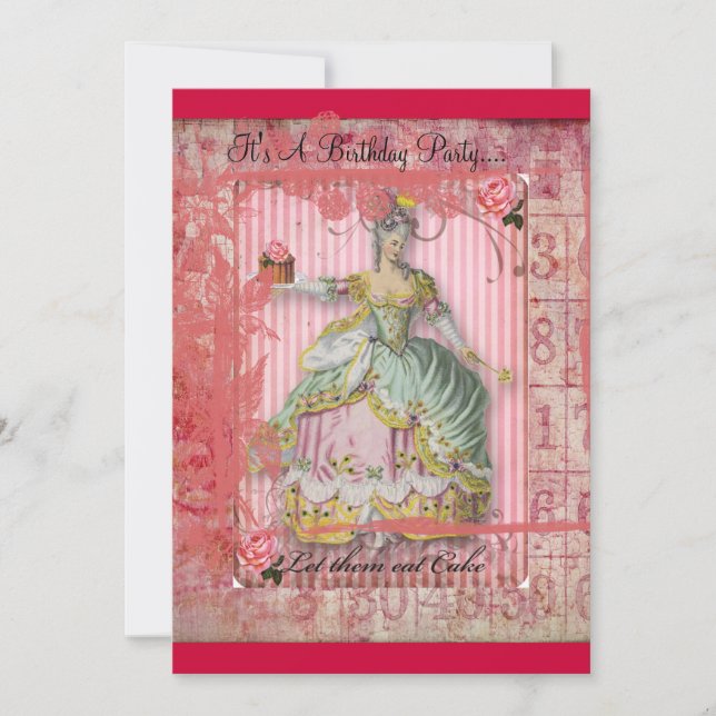 Cake Frosting Birthday invitation (Front)