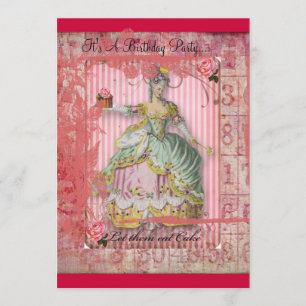 Cake Frosting Birthday invitation