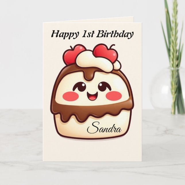 Cake Happy Birthday Card (Front)