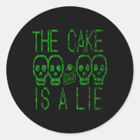 Cake Is A Lie Video Game Graphic Gamer Meme Gaming