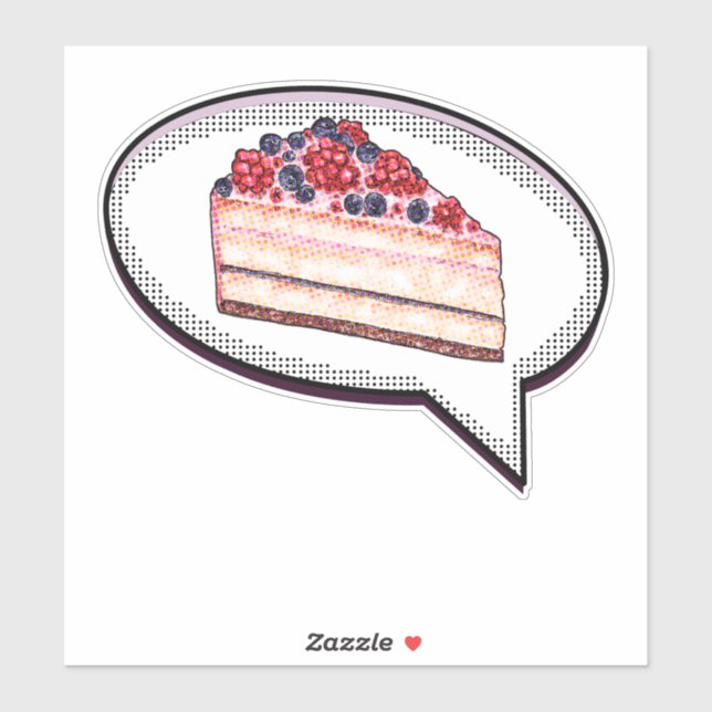 Cake Is My Love Language - Berry Cake Word Balloon (Sheet)