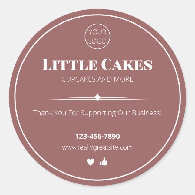 Cake Labels, Cookie Labels, Yoghurt Labels (Front)