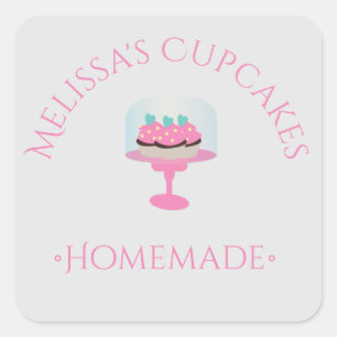 Cake  Logo Cupcakes Stickers Homemade Bakery