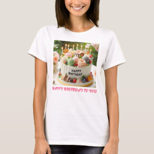 Cake Logo design for special day celebration T-Shirt