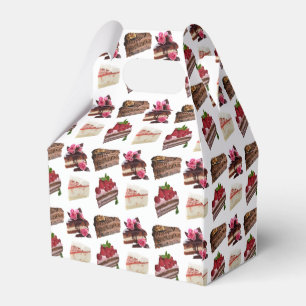 Cake Lovers Delicious Desserts Pattern Favour Box
