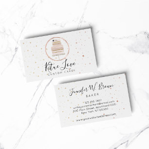 Cake Maker Bakery Pastry Patisserie Business Card