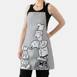 Cake Maker Decorating Giant Cake Apron