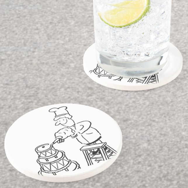 Cake Maker Decorating Giant Cake Coaster (Creator Uploaded)