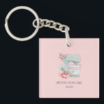 Cake mIxer Bakery business  Key Ring<br><div class="desc">Make a great impression with this cute,  key chain featuring  cake mixer,  piping bag and baking utensils hand drawn illustration. 
All text style,  colours,  sizes can be modified to fit your needs
Check out my "Cake Mixer" collection to see other matching items like stickers,  favour tags,  address labels,  apron.</div>