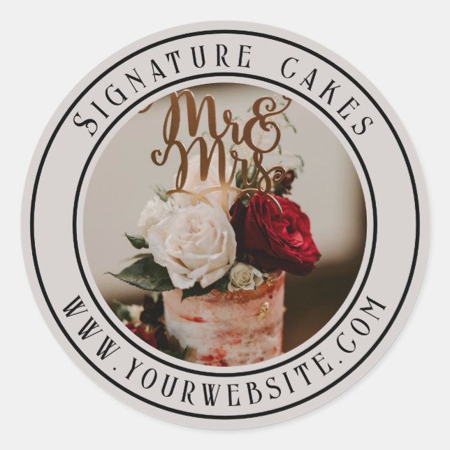 Cake Packaging Sticker (Front)