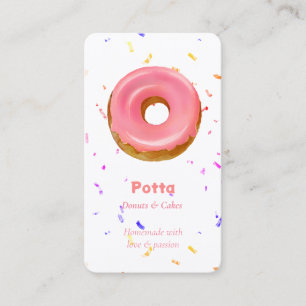 CAKE PATISSERIE CUPCAKE BAKERY DONUT QR CODE BUSINESS CARD