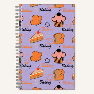 cake pattern notebook