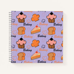 cake pattern notebook