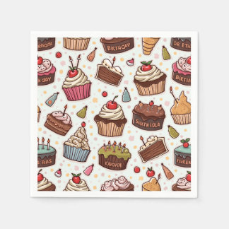 Cake Pattern Paper Napkin