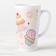 cake pink mug