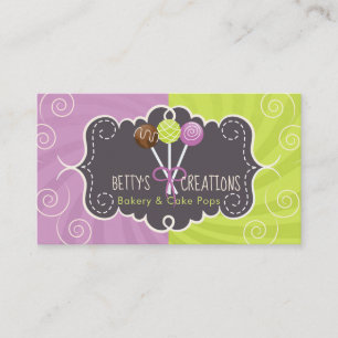 Cake Pop Bakery Design Business Card