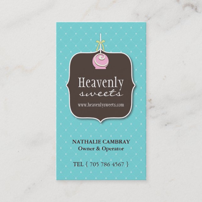 Cake Pop Business Card (Front)
