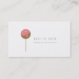Cake Pop Cookie Baking Cake Decorator  Business Card