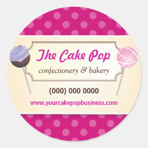 Cake Pop Dots Promotional Sticker