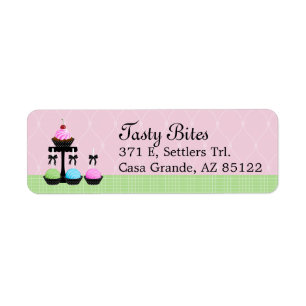 Cake Pops and Bakery Cupcake Return Address Label