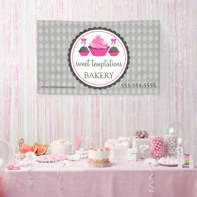 Cake Pops and Cupcake Banner (Party)