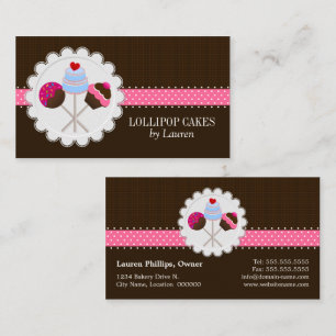 Cake Pops Baker Business Card