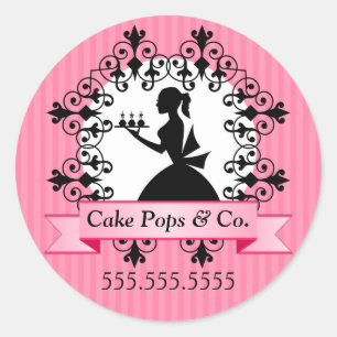 Cake Pops Bakery Box Seals