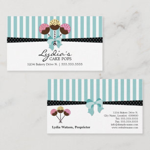 Cake Pops Bakery Business Card