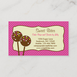 Cake Pops Bakery Business Card