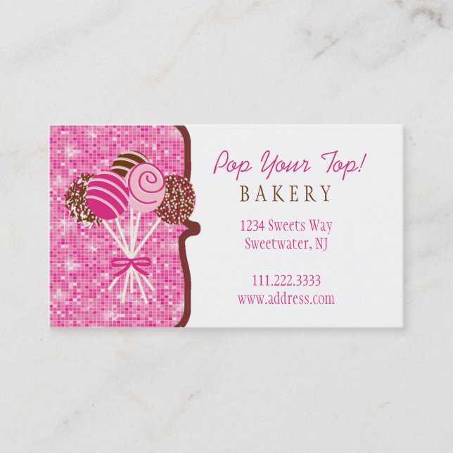 Cake Pops Bakery : Business Card (Front)