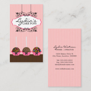 Cake Pops Bakery Business Card