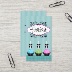 Cake Pops Bakery Business Card