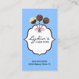 Cake Pops Bakery Business Card