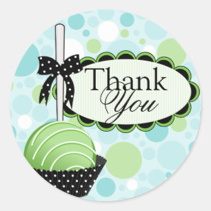Cake Pops Bakery Thank You Box Seal