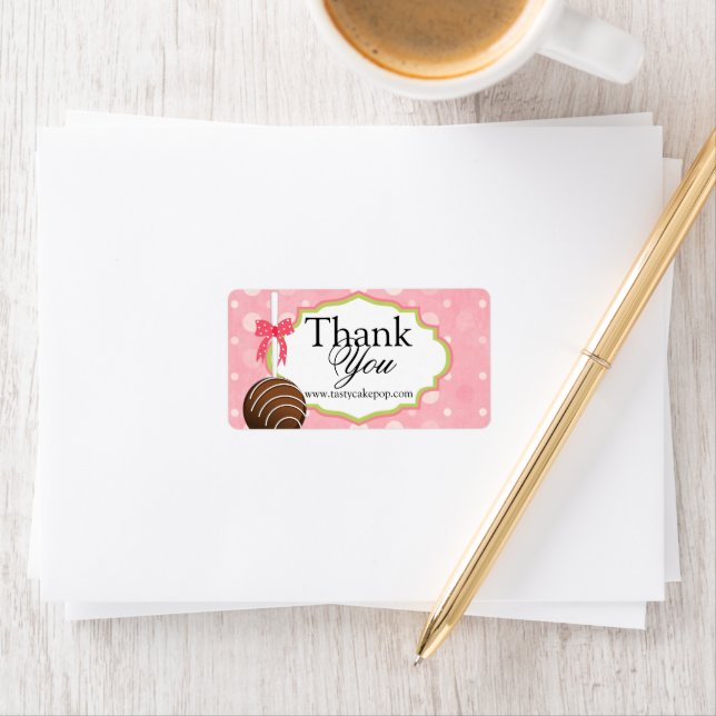 Cake Pops Bakery Thank You Label (Insitu)