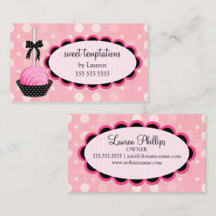Cake Pops Baking Business Card