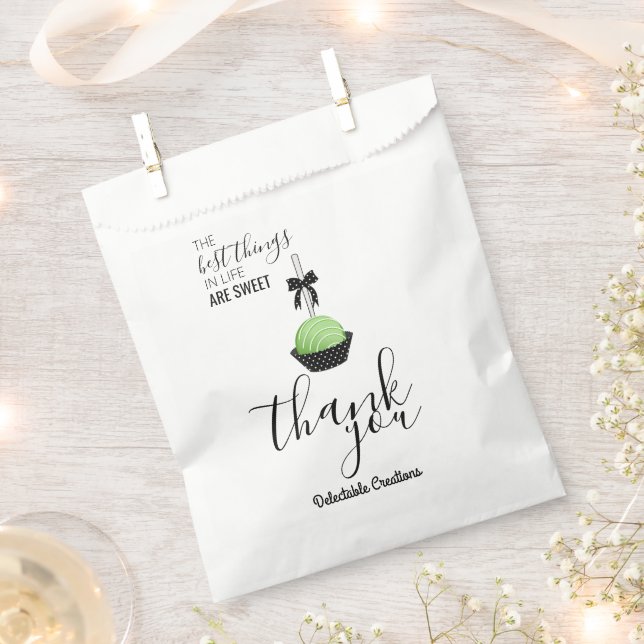 Cake Pops Baking Packaging Favour Bag (Clipped)