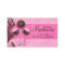 Cake Pops Business Card Vintage Bakery Pink Brown