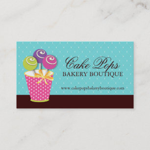 Cake Pops Business Cards