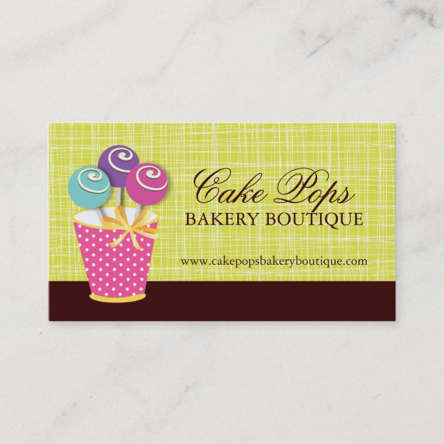 Cake Pops Business Cards (Front)