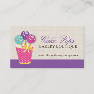 Cake Pops Business Cards