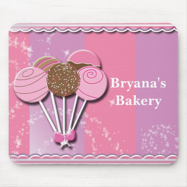 Cake pops Cake Pop Bakery Sweets Mouse Pad (Front)