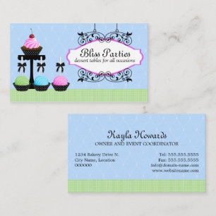 Cake Pops Cupcake Dessert Tables Business Cards