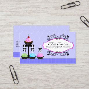 Cake Pops Dessert Tables Business Card