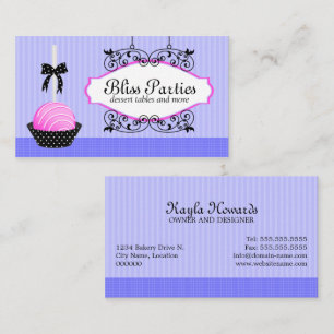 Cake Pops Desserts Baker Business Card