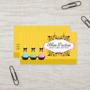 Cake Pops Desserts Business Card