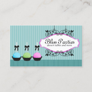 Cake Pops Desserts Business Card