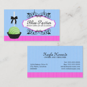 Cake Pops Desserts Business Cards