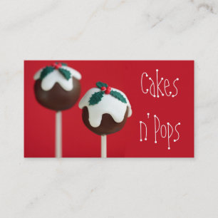 Cake Pops Shop Cupcakes Bakery Catering Business Card