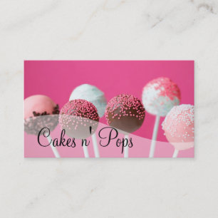 Cake Pops Shop Cupcakes Bakery Catering Business Card